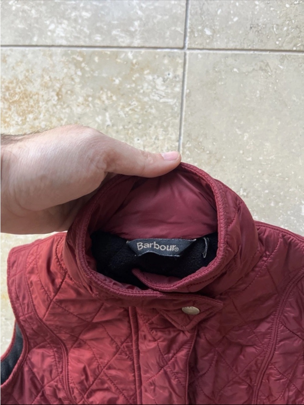 Barbour Women's Wray Gilet Red Insulated Vest Size UK 8 USA 4 - Picture 2 of 5